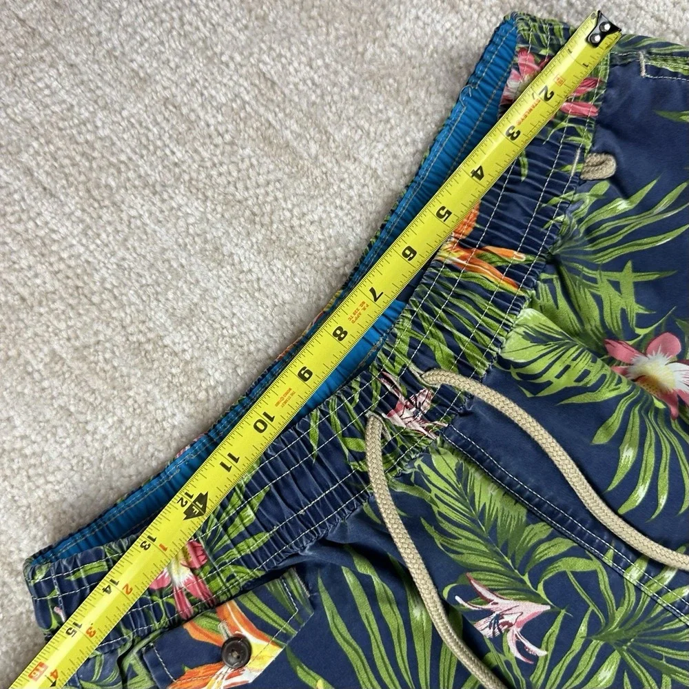 Polo Ralph Lauren Swim Shorts Mens Large Floral Hawaiian Tropical Beach Trunks - Picture 3 of 5